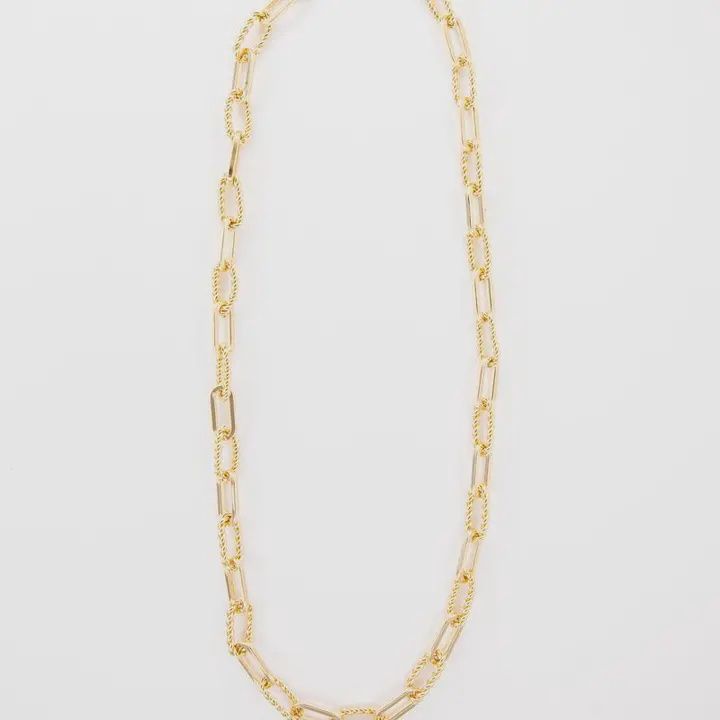 18K White Gold Plated 18" Rope Link Chain