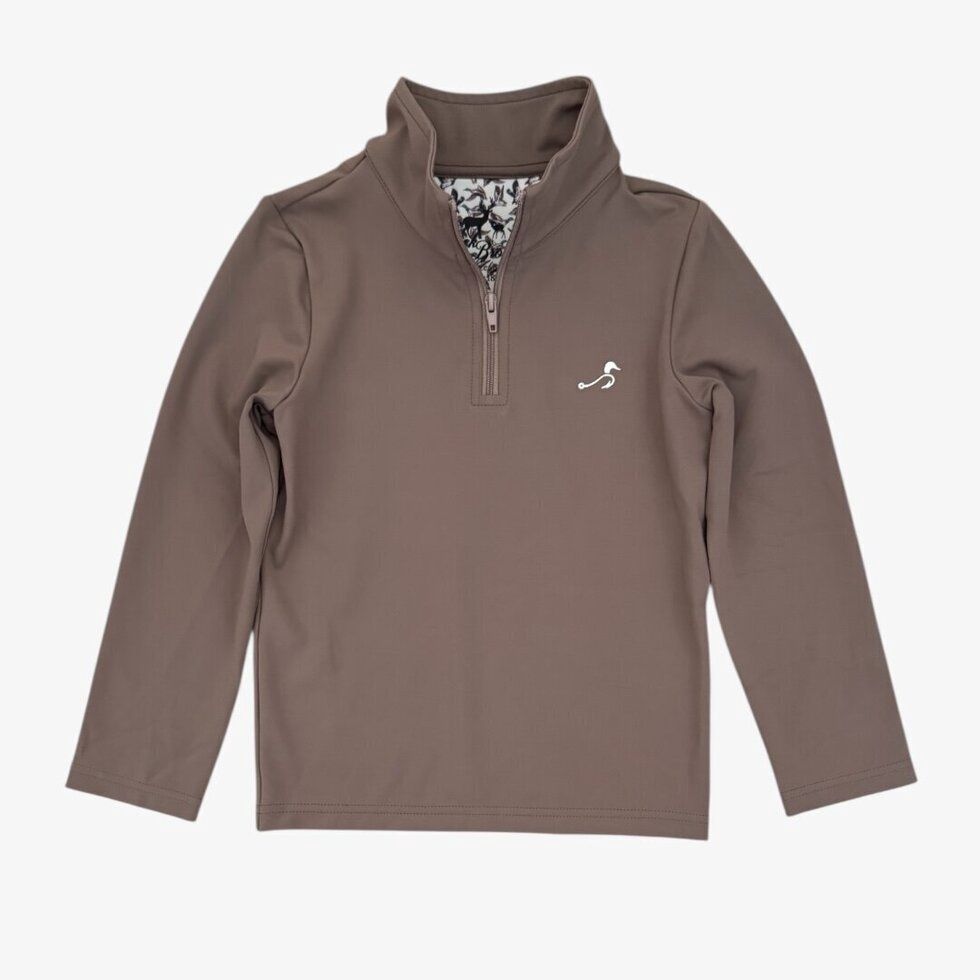 Beau Quarter Zip UPF50+/ Marsh Clay