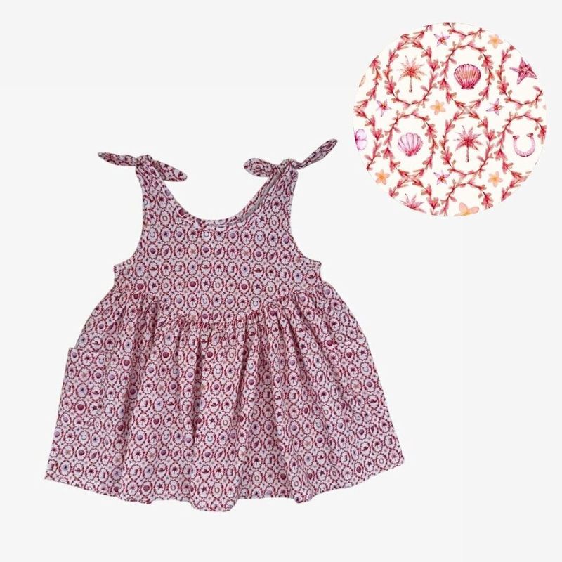 Clover Dress/ Cowgirl Coral