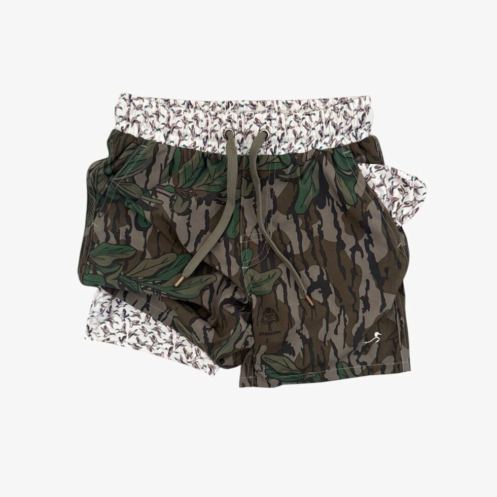 hamilton athletic short || mossy oak® greenleaf + delta wings (men)