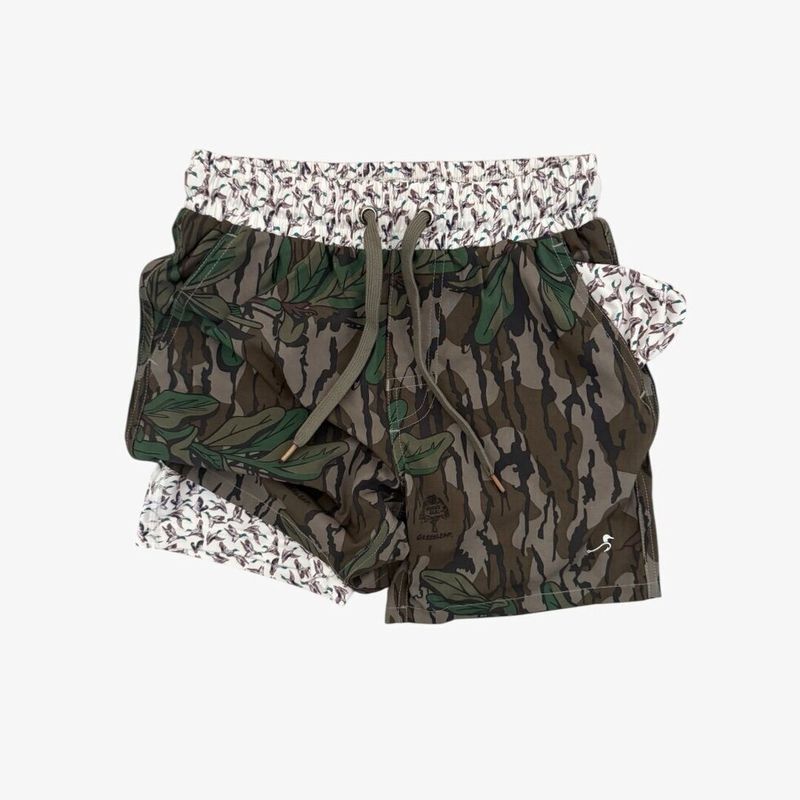 hamilton athletic short || mossy oak® greenleaf + delta wings (men)