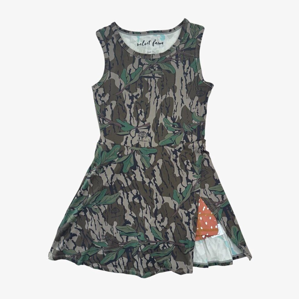 maren performance dress UPF 50+ || mossy oak® greenleaf + fawning over you