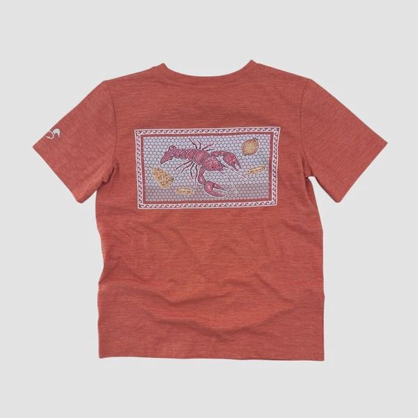 Ridge Athletic Tee- Crawfish Mosaic