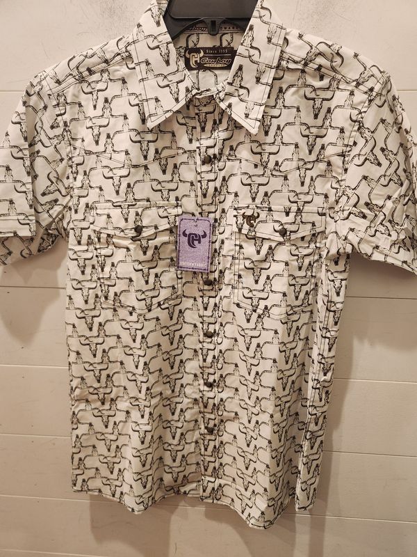 Hombre Skull Short Sleeve Print