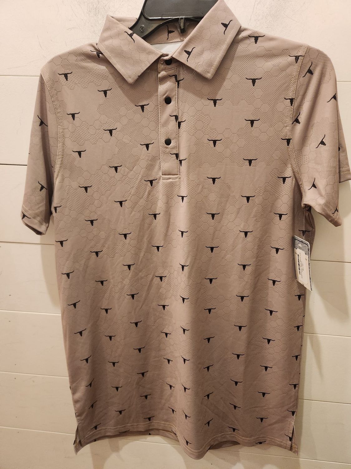 Skull Scatter Short Sleeve Golf Knit