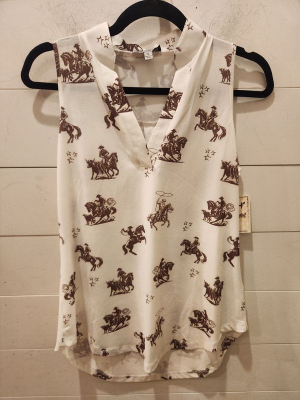 Desert Bronc HiLo Tank Top