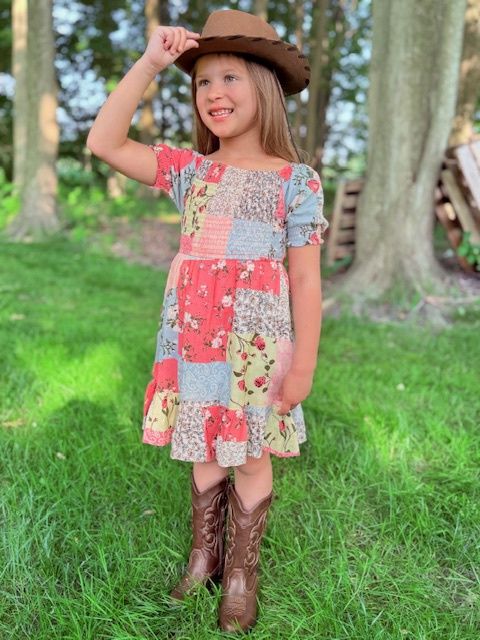 Girl's Patchwork Dress