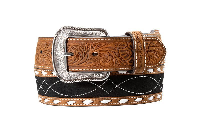 3D Belt by M &amp; F Men's Accessories - Roughout Inlay Belt