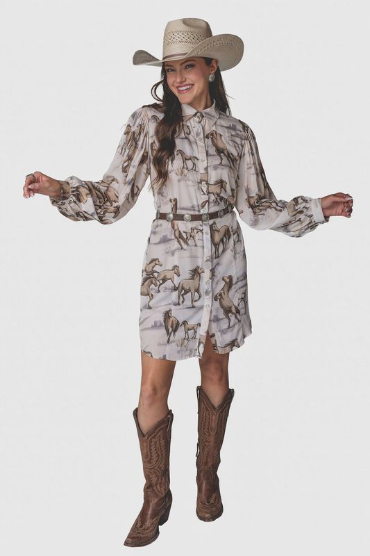 Kenzi Dress- Wild and Free Sand