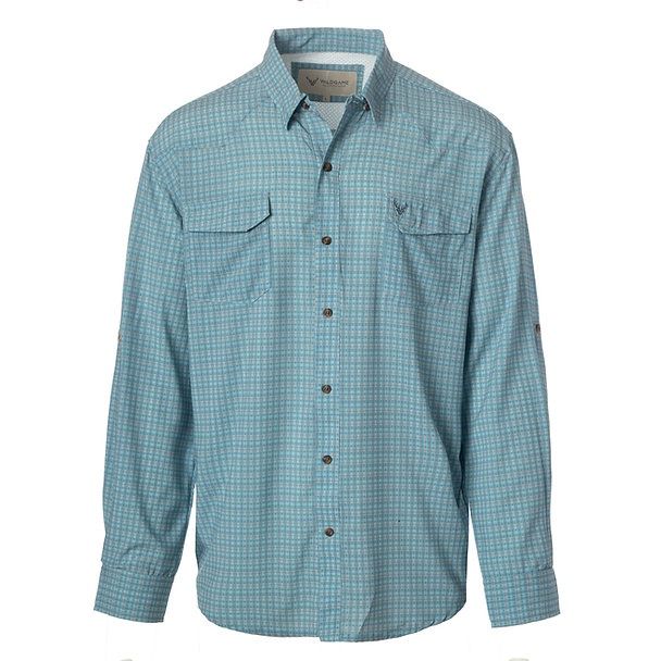 Cloud Drift Button Down Dark Blue/Green