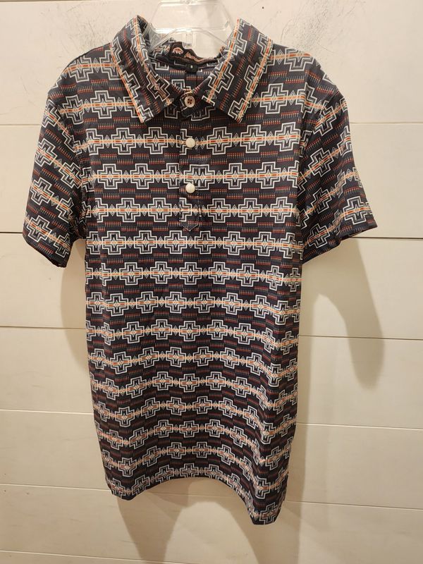 Multi Color Cross Stipe Polo