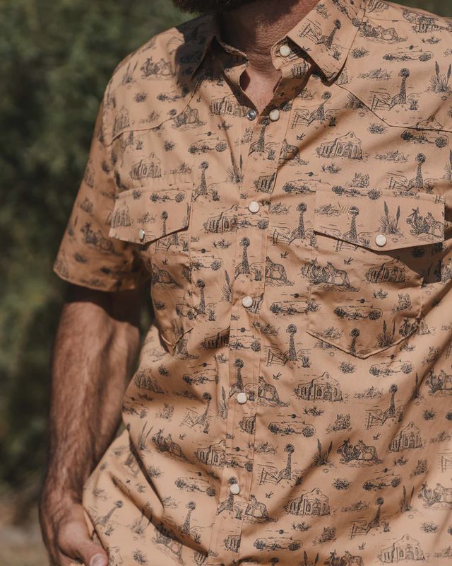 Signature Pearl Snap - West Texas Toile