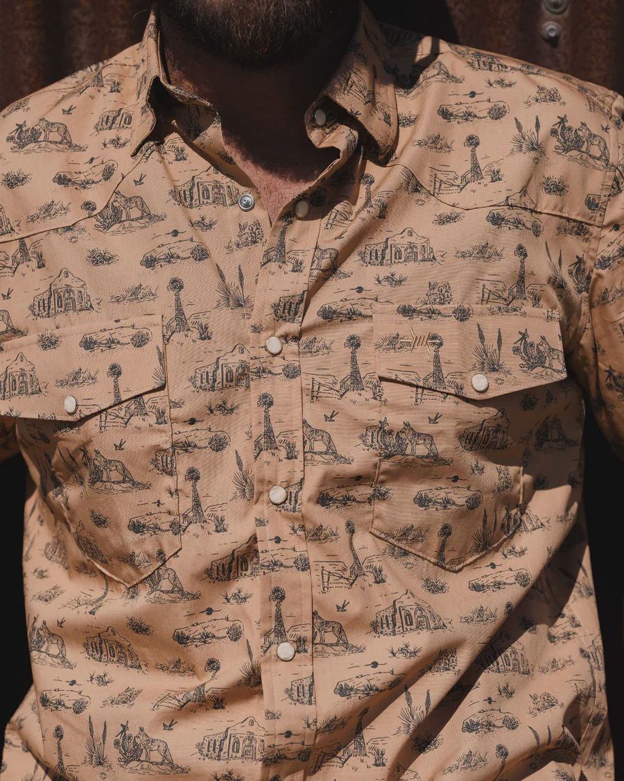 Signature Pearl Snap - West Texas Toile