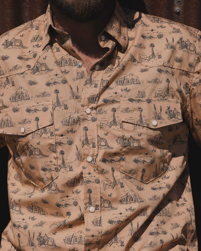 Signature Pearl Snap - West Texas Toile