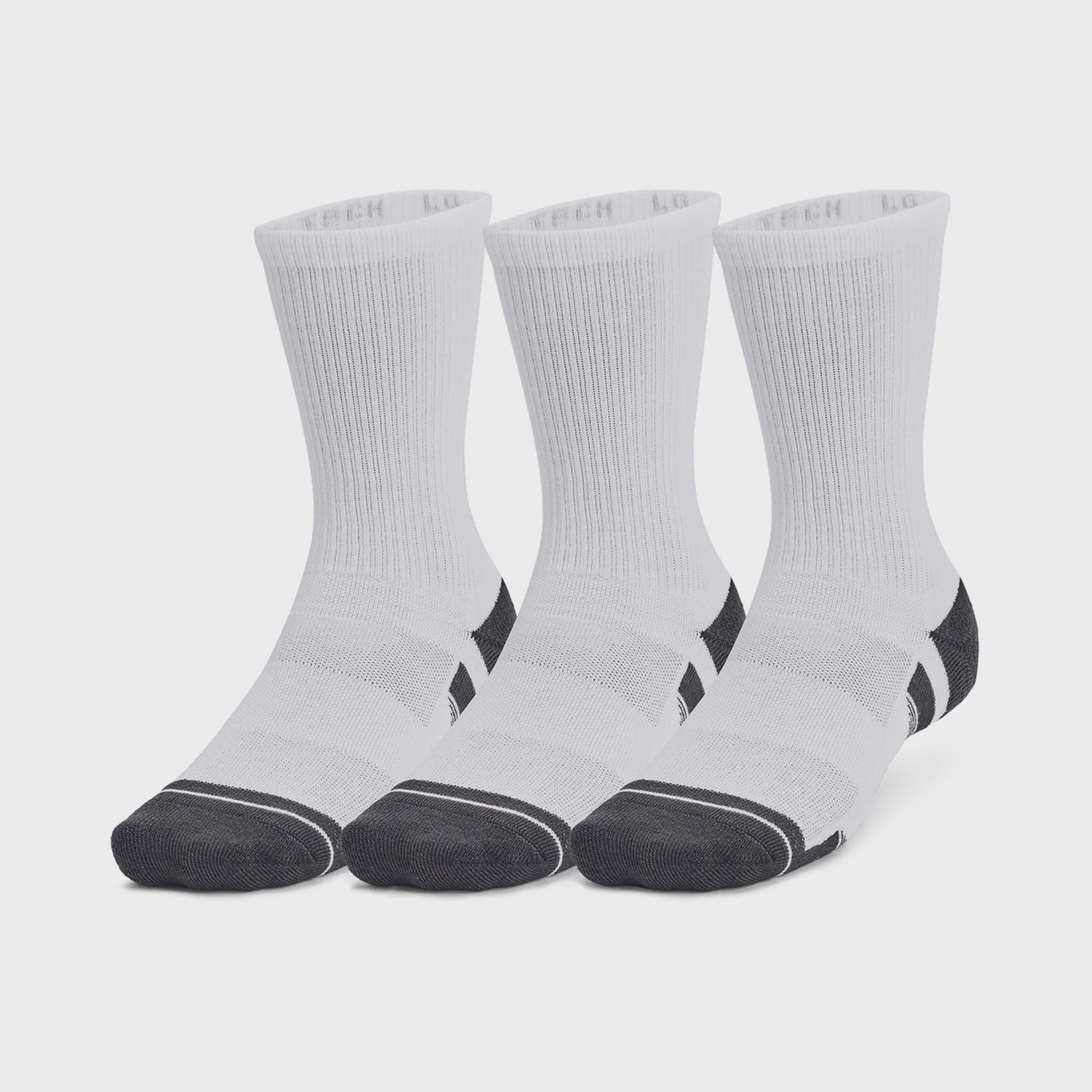 UA PERF TECH CREW SOCK 3pk 1379512, Colour: White, S-XL: M