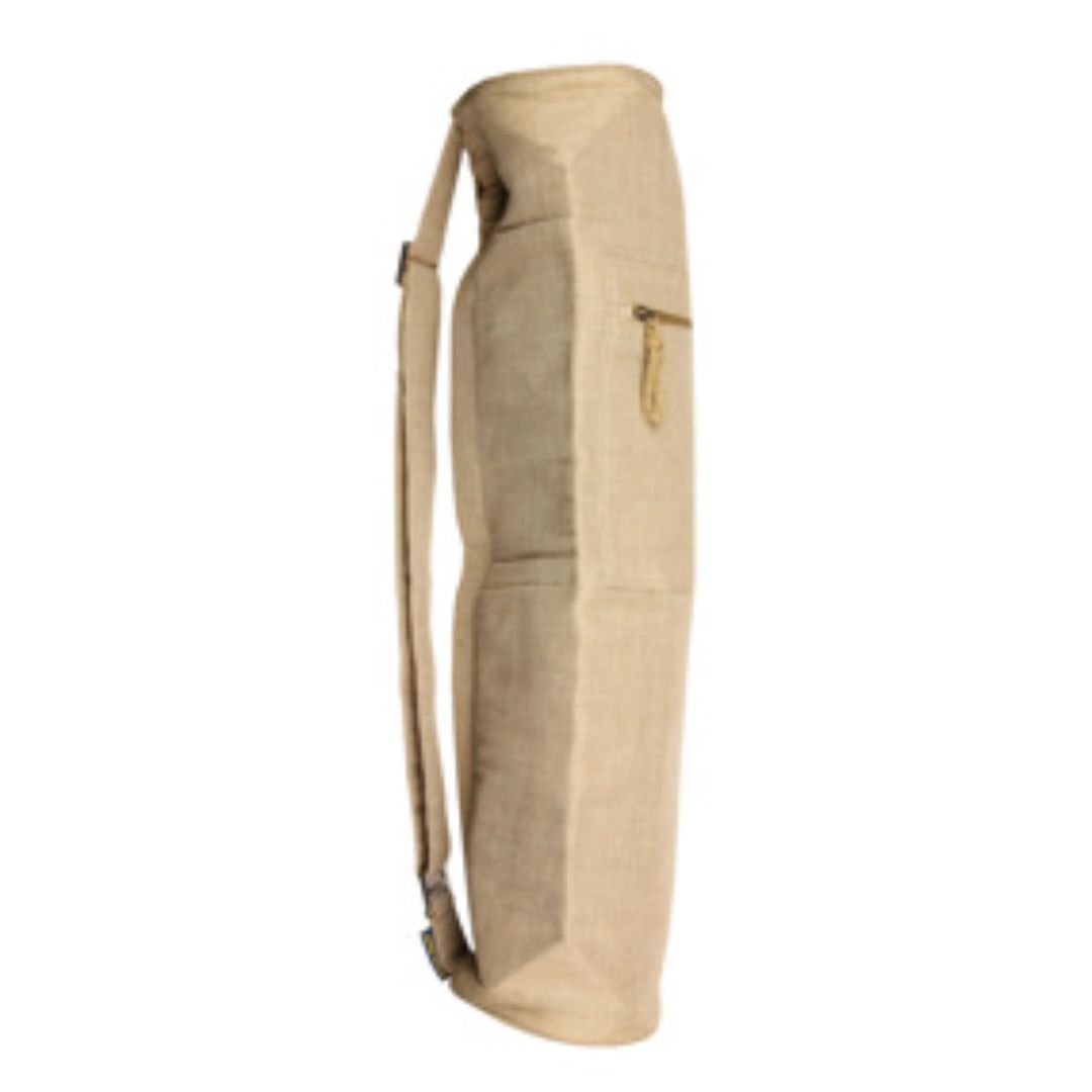 FITNESS MAD JUTE COTTON MAT BAG, Colour: Natural