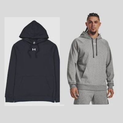 UA RIVAL FLEECE HOODIE MENS 1379757