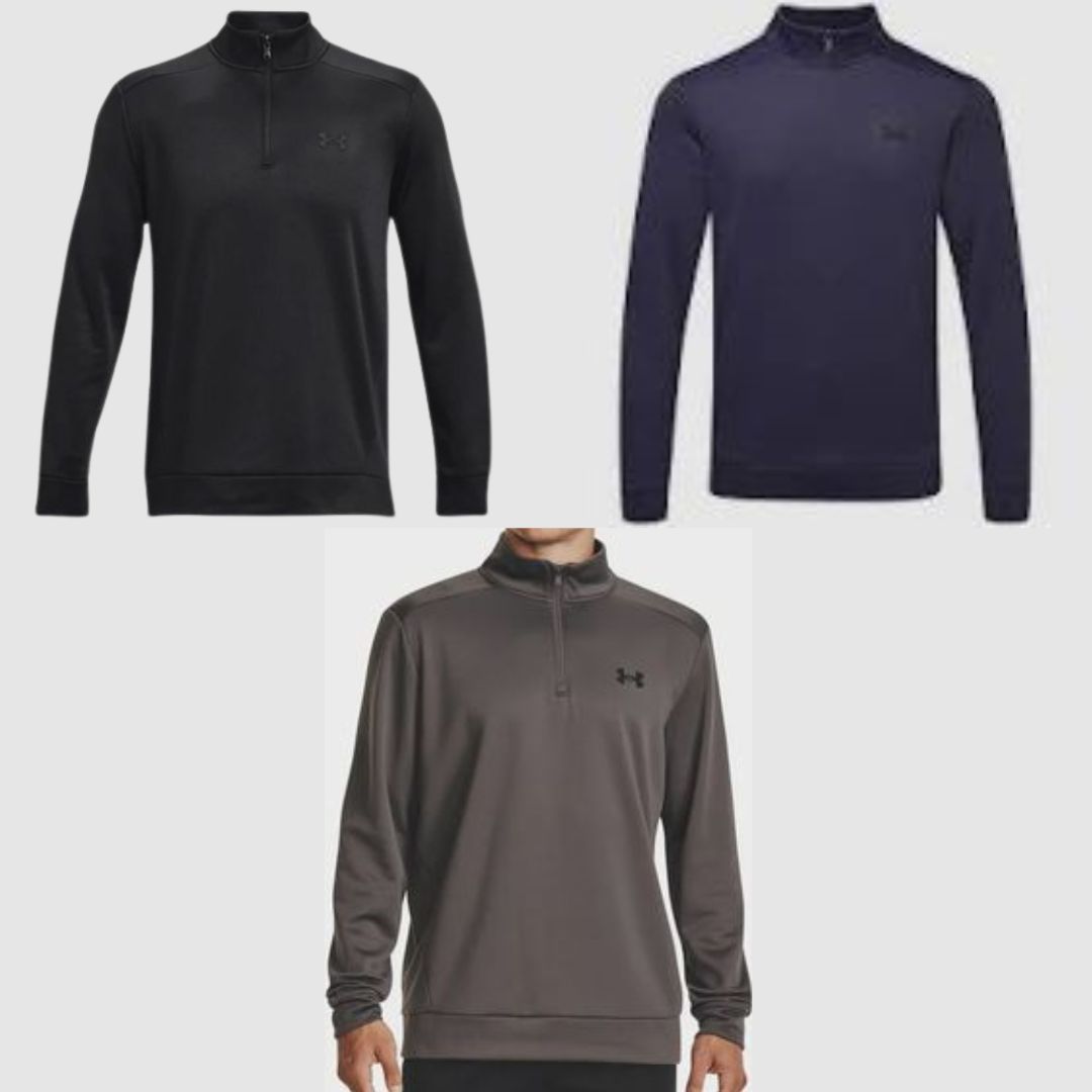 UA AF 1/4 ZIP FLEECE TOP M 1373358