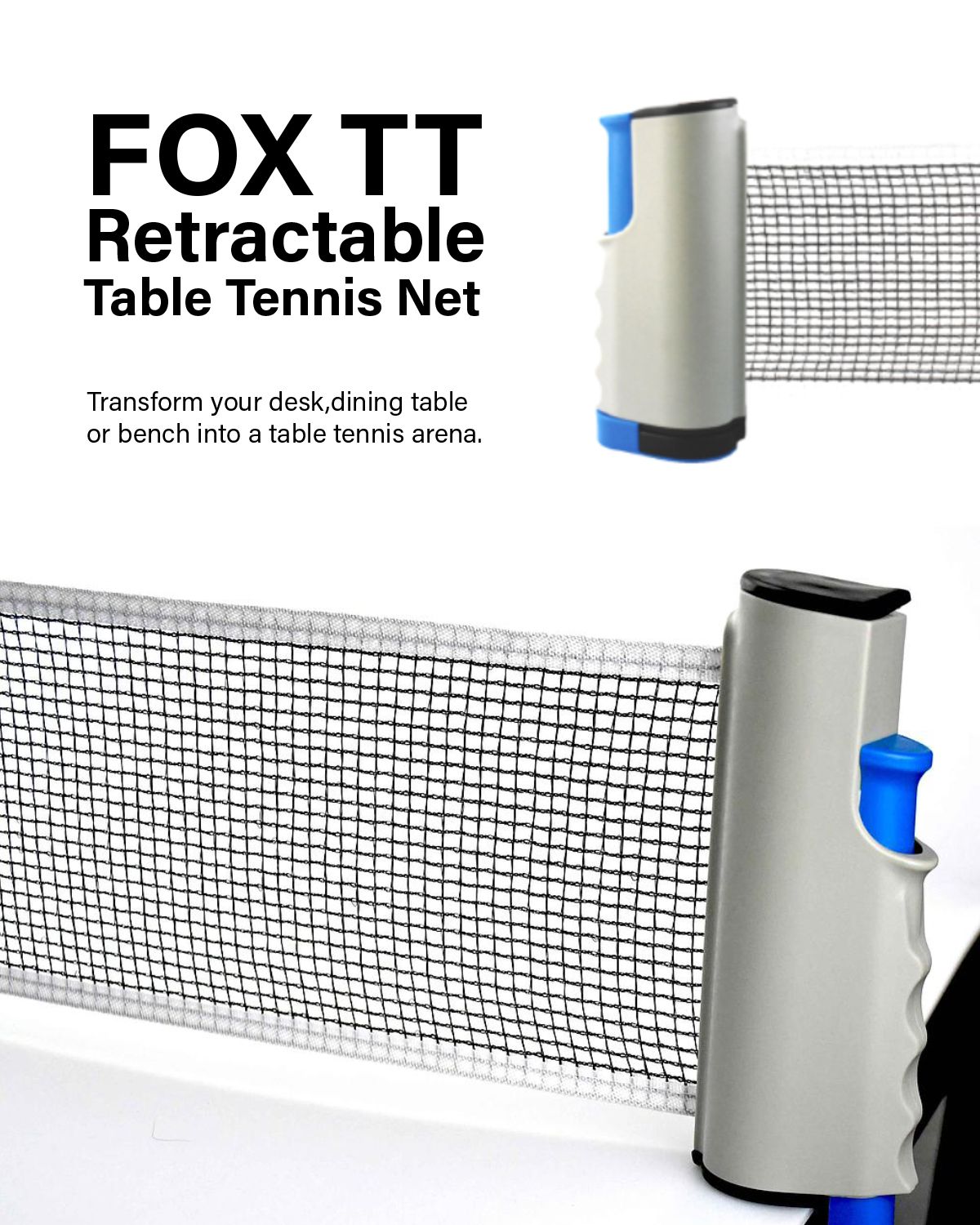 FOX TT RETRACTABLE TABLE TENNIS NET FTT201