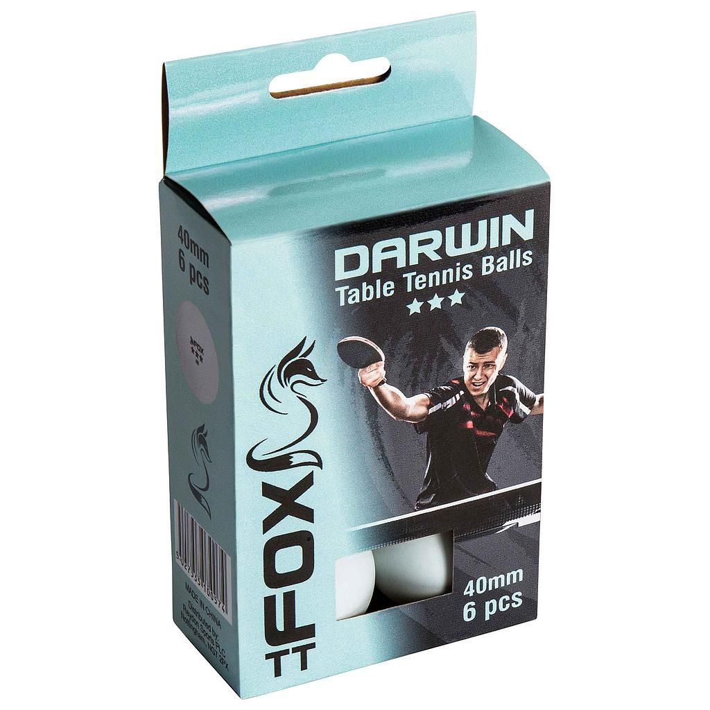 FOX TT DARWIN 3 STAR TT BALLS PK OF 6 FTT103
