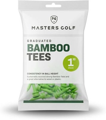 MASTERS BAMBOO GOLF TEES 1&quot; TEB0025