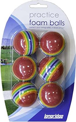 LONGRIDGE FOAM PRACTICE GOLF BALLS PAFBM6