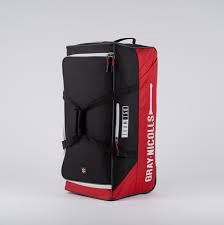 GRAY NICOLLS 150 WHEELIE CRICKET BAG, Colour: RED-BLACK