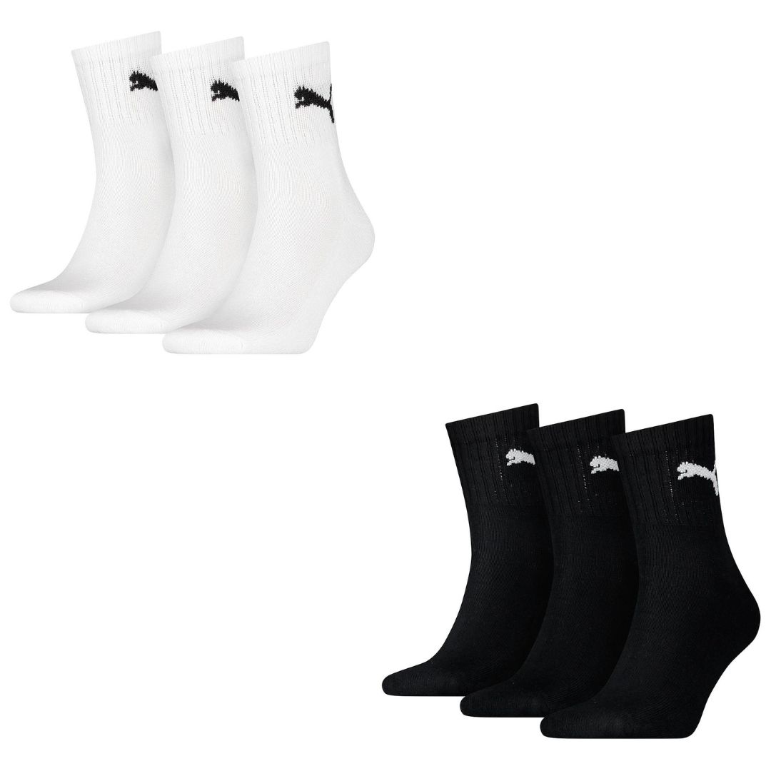 PUMA SHORT CREW SOCKS 3PK