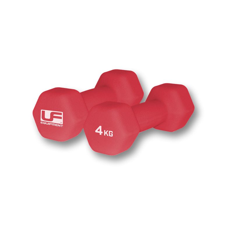 UF HEX NEOPRENE DUMBBELL 2x 4KG
