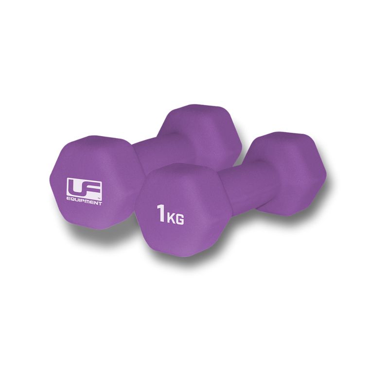 UF HEX NEOPRENE DUMBBELL 2x 1KG