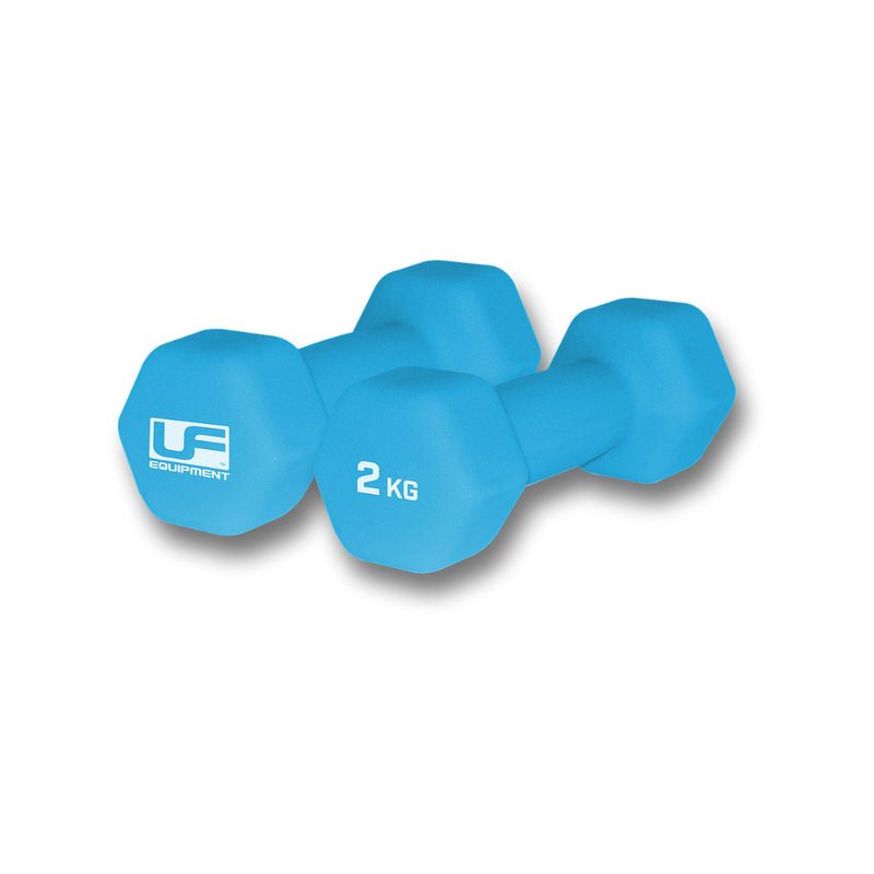 UF HEX NEOPRENE DUMBBELL 2x 2KG