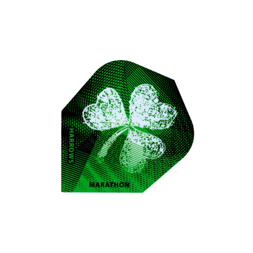 HARROW MARATHON DART FLIGHT SET IRELAND, Colour: Green