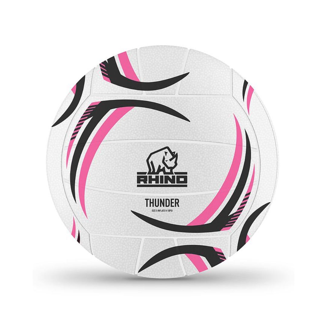 RHINO THUNDER MOULDED NETBALL, Size: 4