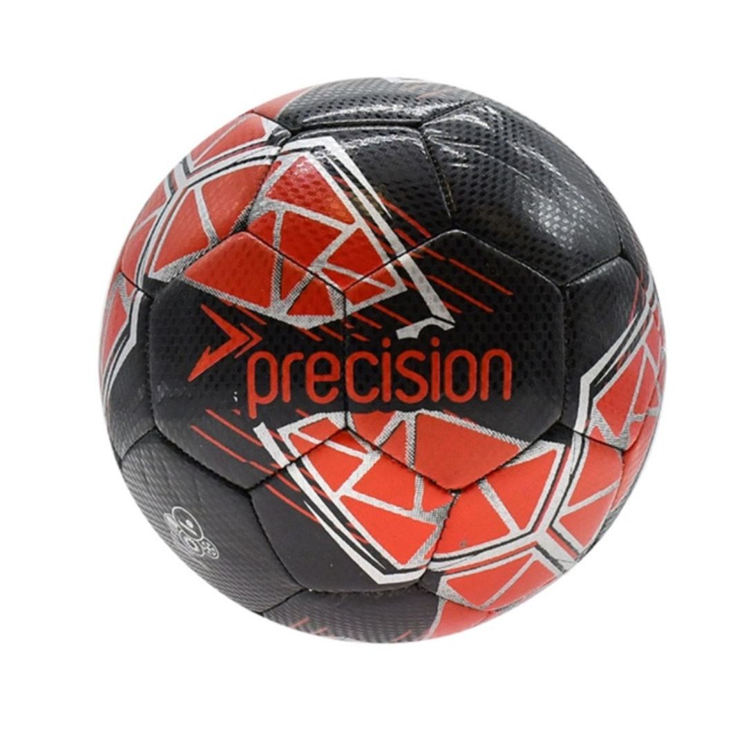 PRECISION FUSION MIDI JUNIOR FOOTBALL SIZE 2, Colour: Black/Red