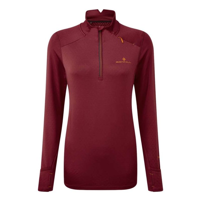 RON HILL TECH PRISM 1/2 ZIP TEE WMNS RH-005864