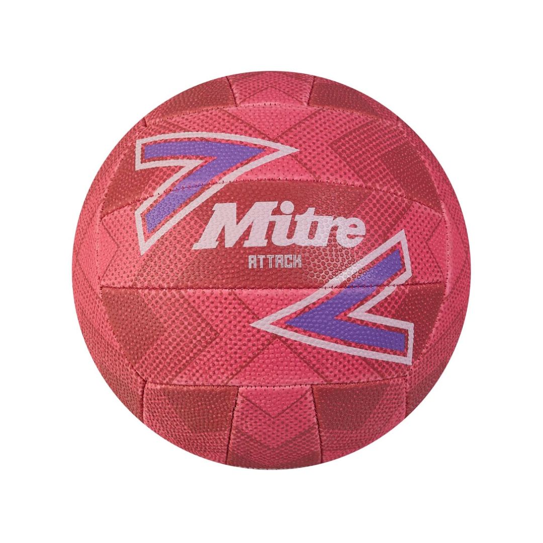 MITRE ATTACK NETBALL BB1253C71, Colour: PINK, Size: 4