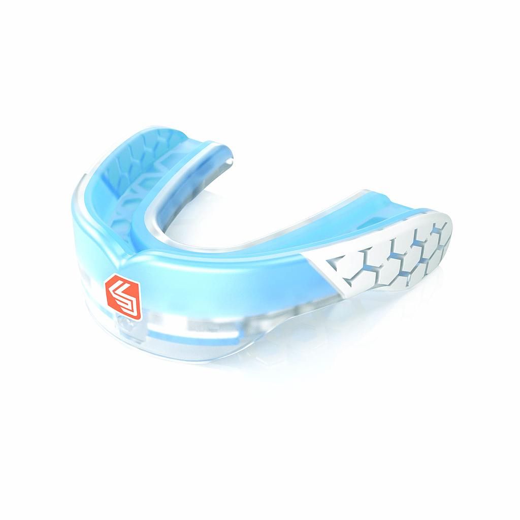 SHOCK DOCTOR MAX POWER MOUTHGUARD BX364, Colour: Trans/Blue, INF-SNR: SNR