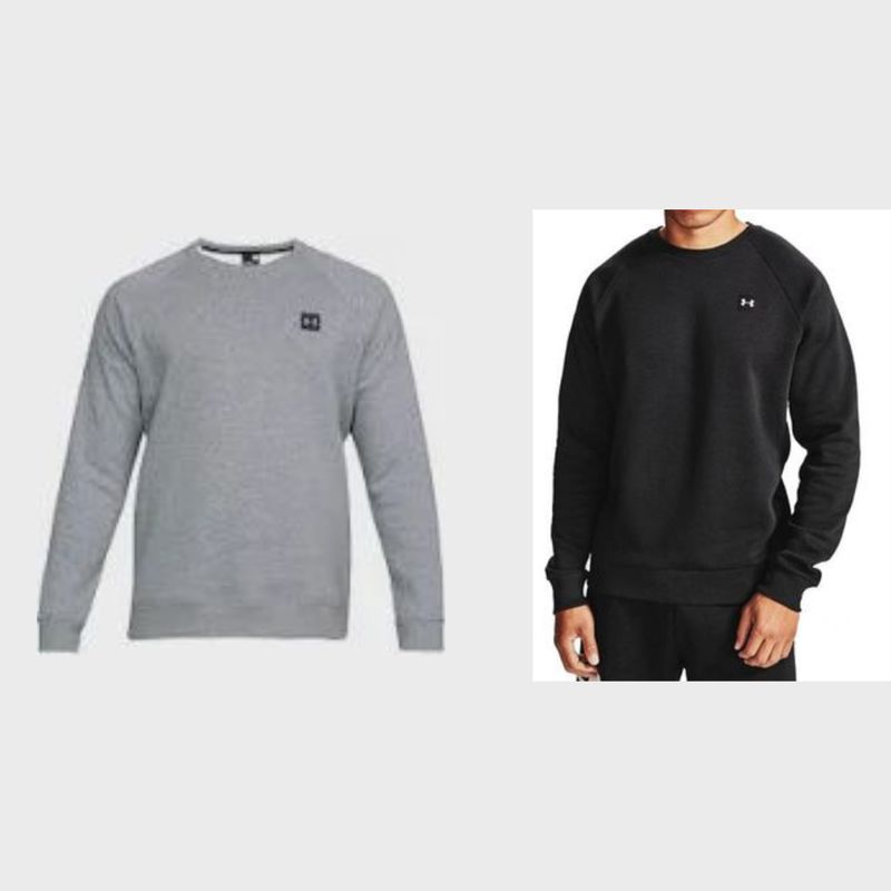 UA RIVAL FLEECE CREW MENS 1357096