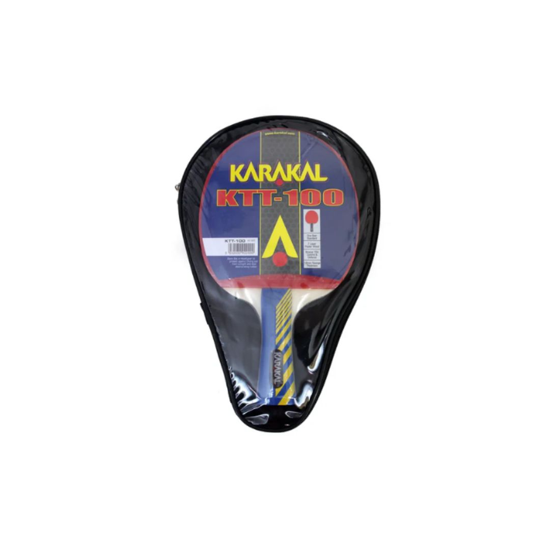 KARAKAL KTT 100 TABLE TENNIS BAT, Colour: RED/BLUE