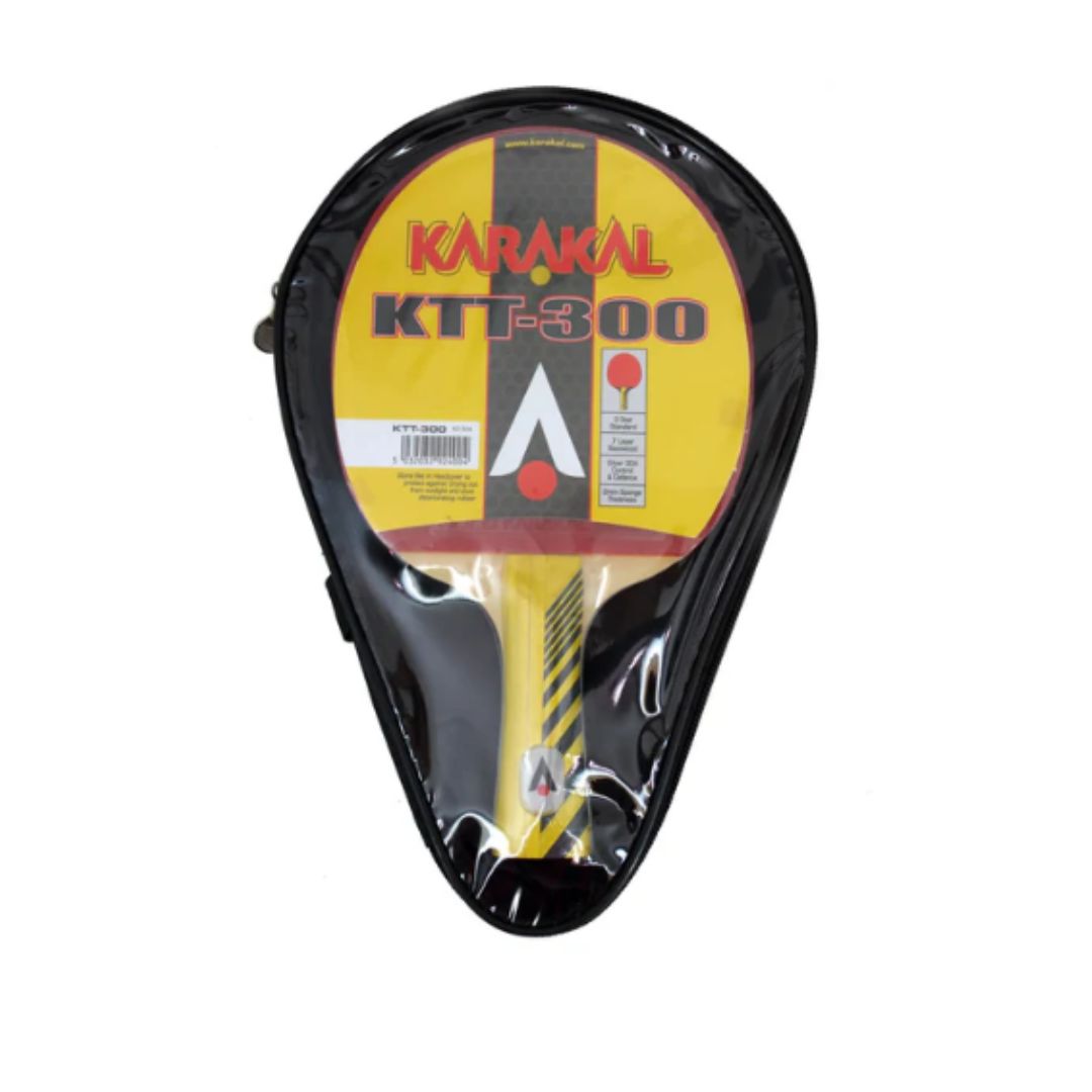 KARAKAL KTT 300 TABLE TENNIS BAT, Colour: RED/YELLOW