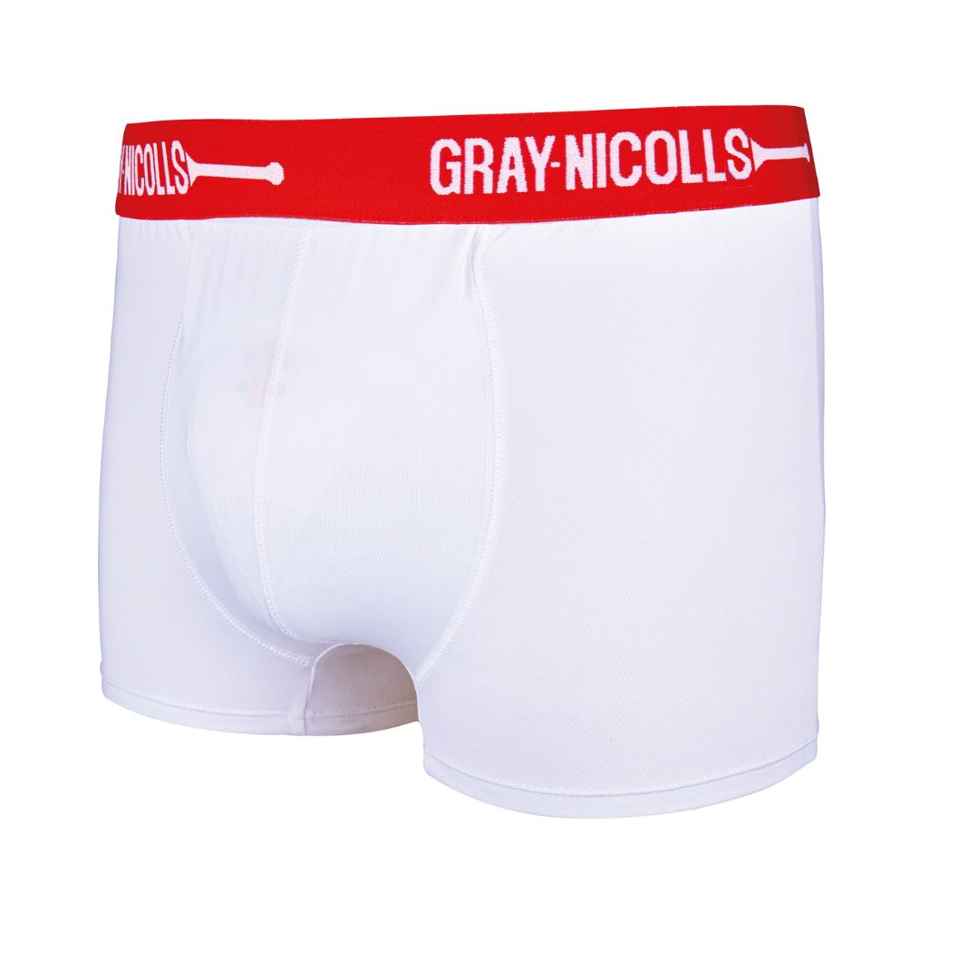 GN COVERPOINT TRUNKS ADULT, Colour: White/Red, S-XL: S