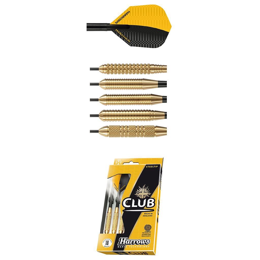 HARROW CLUB BRASS DART SET HA105, Colour: Asstd, Numbers: 28g