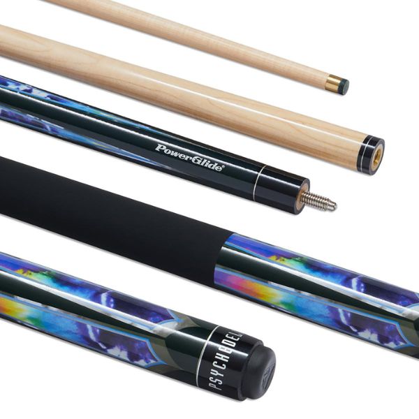 POWERGLIDE PSYCHEDELIC POOL CUE - 10mm SN59109