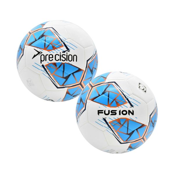 PRECISION FUSION FIFA TRAINING BALL PRF26, Colour: WHITE/CYAN, Numbers: 3