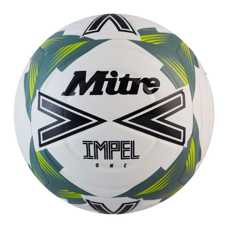 MITRE IMPEL ONE FOOTBALL, Colour: White/Black/Sage, Size: 3