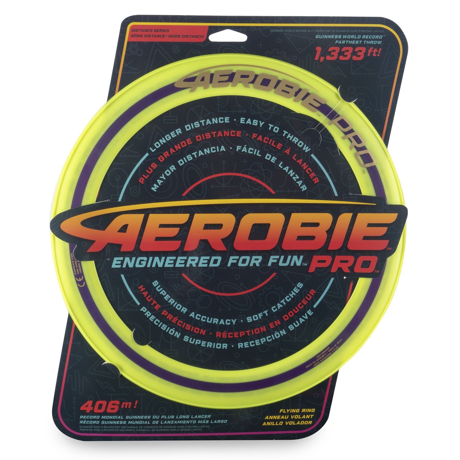 AEROBIE 13" PRO RING  GMO105, Colour: YELLOW