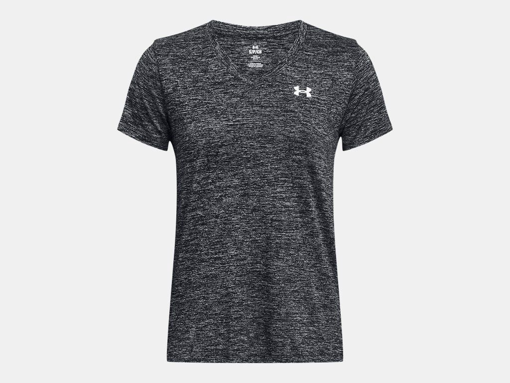 UA TWIST TECH V NECK TEE WOMENS 1258568