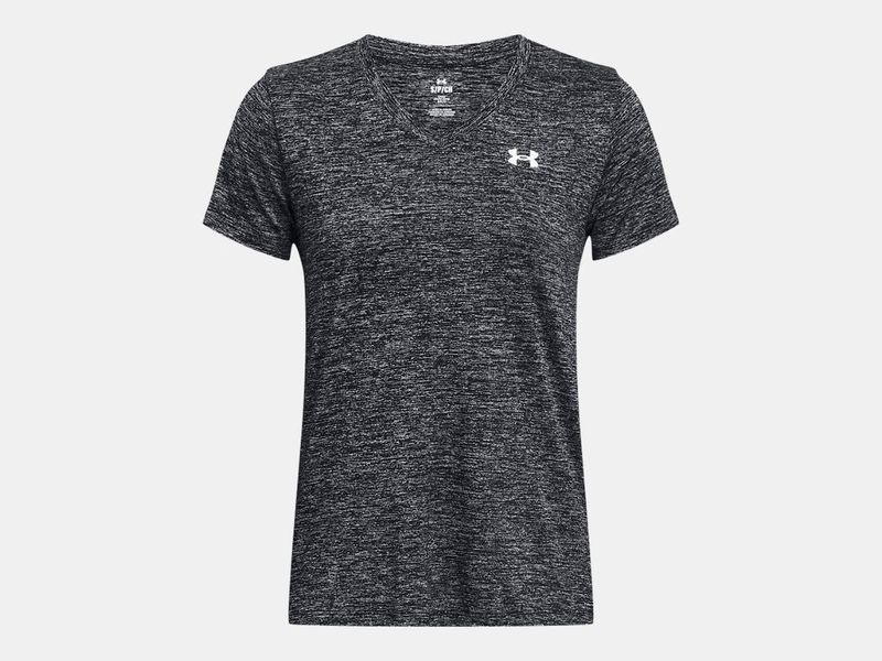 UA TWIST TECH V NECK TEE WOMENS 1258568