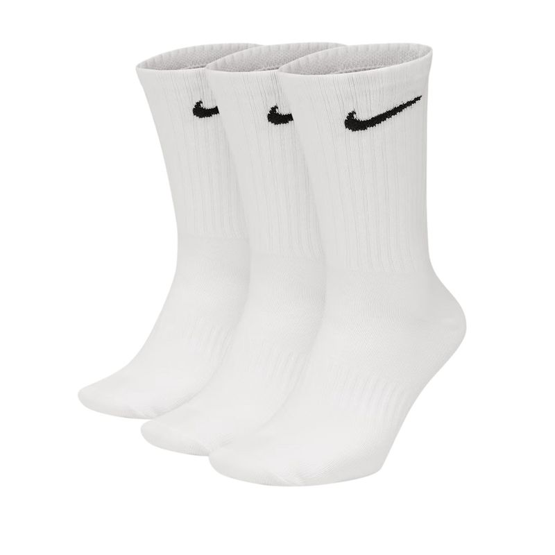 NIKE LIGHTWEIGHT 3PP CREW SOCKS WHITE