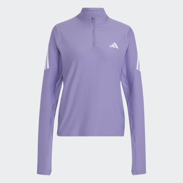ADIDAS ICONIC 1/4 ZIP L/S TOP W KR5526